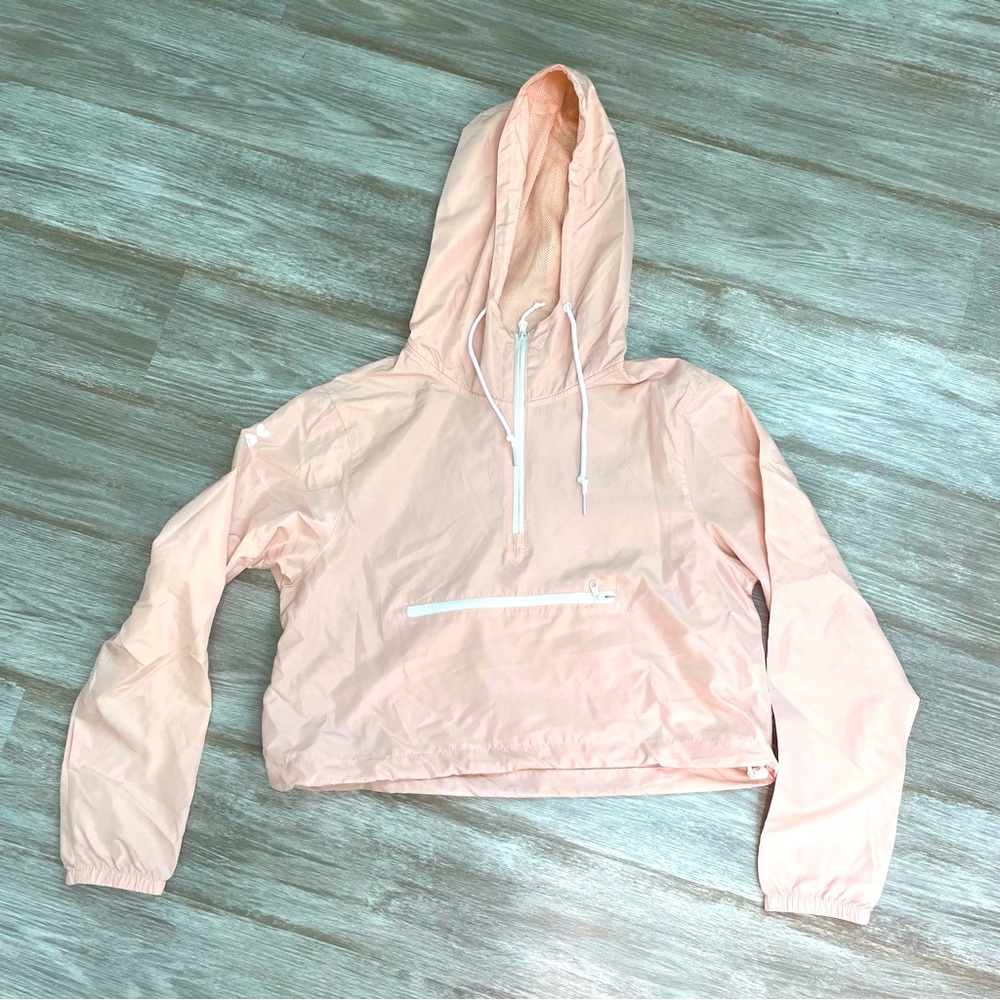 Pale Pink Cropped Run Jacket